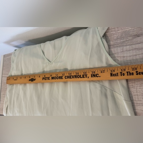 Robert Rodriguez Silk Flutter Sleeve Dress Burnout Floral Mint Romantic NWT 10 - Picture 9 of 13